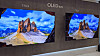 LG Electronics' latest 77-inch OLED evo G3 TV model, left, is about 30 percent brighter than its predecessor G2 model, according to LG Electronics. [SHIN HA-NEE]