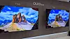 LG Electronics' latest 77-inch OLED evo G3 TV model, left, is about 30 percent brighter than its predecessor G2 model, according to LG Electronics. [SHIN HA-NEE]