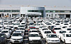 Audi and Volkswage vehicle at a pre-delivery center in Pyeongtaek, Gyeonggi in June 2016, the first time the German automaker was caught for intentionally falsifying its gas emission. [YONHAP]