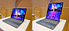 Pictured is Lenovo's ThinkBook Plus G6 Rollable laptop, equipped with the Korean company's rollable screen, on display at the company's showroom at Encore hotel in Las Vegas during CES 2025, which runs from Jan. 7 to 10. [SAMSUNG DISPLAY]