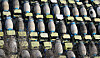Cement trucks are parked at a ready-mixed concrete factory in Anyang, Gyeonggi, on Thursday, the eighth day of the strike by the Cargo Truckers Solidarity and the truckers' refusal to transport materials including concrete. The government issued an executive order on Nov. 28 for cement truckers to resume work, but union members have not heeded the order and the supply of concrete is becoming difficult. [NEWS1]
