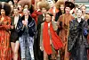 In this file photo taken on March 13, 1998 Japanese fashion designer Kenzo, center, salutes the audience at the end of his's ready-to-wear fall/winter 1998-99 collection presentation in Paris. The founder of the Kenzo fashion house, Kenzo Takada, has died from Covid-19, his spokesperson announced in Paris on Sunday. [AFP/YONHAP]