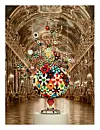 Takashi Murakami’s “Oval Buddha” on display at the Chateau de Versailles in 2010. [CHATEAU DE VERSAILLES]