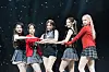 Rookie girl group Rescene performs 'UhUh,' the lead track from its debut EP, ″Re:Scene,″ at a press showcase held Tuesday at Yes24 Live Hall in Gwangjin District, eastern Seoul. [CHO YONG-JUN]