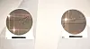 Wafers manufactured with 3-nanometer technology by Samsung Electronics are on display at the company's factory in Pyeongtaek, Gyeonggi, after President Yoon Suk-yeol and U.S. President Joe Biden signed autographs on them. [JOINT PRESS CORPS]
