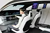 LG Display’s 48-inch P2P Low-Temperature Polysilicon (LTPS) LCD panel and 18-inch slidable OLED panel showcased at CES 2024. [LG DISPLAY]