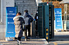 Signs in front of Korean Air Lines headquarters in Gangseo District, western Seoul, on Wednesday inform shareholders of an extraordinary meeting taking place. [NEWS1]