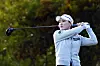 Ryu So-yeon plays her shot from the second tee during the first round of the DIO Implant LA Open at Palos Verdes Golf Club in Palos Verdes Estates, California on March 30. [AFP/YONHAP]