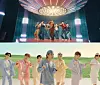 Captured images from BTS's music video for 'Dynamite' [BIG HIT ENTERTAINMENT]