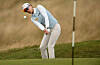 Chun In-gee chips onto the 7th green during her final round on day four of the 2022 Women's British Open Golf Championship in Muirfield, Scotland on Sunday. [AFP/YONHAP]