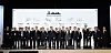 Eo Myeong-soo, vice minister of land, infrastructure and transport, and corporate executives pose for a photo after signing a joint agreement at the Grand Hyatt Seoul in Yongsan District, central Seoul, Wednesday. [MINISTRY OF LAND, INFRASTRUCTURE AND TRANSPORT]