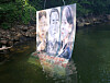 An anti-Pyongyang poster made by a defectors' group in South Korea found in a stream near Hongcheon County, Gangwon, on June 23, 2020. [YONHAP]