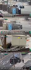 CCTV footage shows an SUV believed to belong to Kim Sae-ron driving erratically on Wednesday morning in Cheongdam-dong, southern Seoul, released by YTN. [YTN]