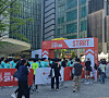 The start of the ″Sky Run″ at Lotte Tower. [TOM MCCARTHY]