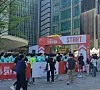 The start of the ″Sky Run″ at Lotte Tower. [TOM MCCARTHY]