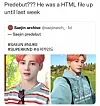 Fans joke about SAEJiN's 'past' before his debut. [SCREEN CAPTURE]