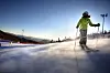A skier climbs up the slope at Hi1 Resort. [HI1 RESORT]