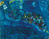 ″Le Roi David en Bleu″ (1967) ⓒ Marc Chagall / ADAGP, Paris - SACK, Seoul, 2021 [MY ART MUSEUM]