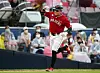 Choo Shin-soo of the SSG Landers rounds the bases after hitting a home run against the Kia Tigers on Sunday at Gwangju-Kia Champions Field in Gwangju. [YONHAP]