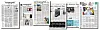 The Korea JoongAng Daily through the years. From left: the Oct. 17, 2000 edition; the Jan. 22, 2001 edition; the Oct. 17, 2002 edition; the Oct. 18, 2010 edition; the Oct. 15, 2013 edition; and a March 2, 2020 edition showing a new design.