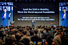 Chairman of Hyundai Mobis Lee Gyu-seok speaks at the 2025 Dealer Conference held at Heavichi Hotel & Resort Jeju, on June 27. [HYUNDAI MOBIS]