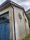 The logo of Mokdo Brewery is stamped on one of its warehouses that currently functions as an exhibition hall. [YIM SEUNG-HYE]