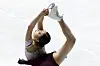 You Young skates during the women's free skating program of the ISU Grand Prix at Yoyogi National Stadium 1st Gymnasium in Tokyo on Sunday. [REUTERS/YONHAP]