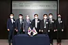 Main stakeholders in the MOU between LIG Nex1 and Postech are photographed at the ceremony that took place last Thursday. [LIG NEX1]
