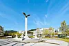 The Eagle Statue on Yonsei University’s Sinchon Campus in Seodaemun District, western Seoul, a symbol of the school’s guiding principles of truth and freedom [YONSEI UNIVERSITY]