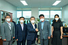 Officials from the Incheon Free Economic Zone and Yeonsu District Office settle a dispute over automated waste collection facilities in Songdo International City. [IFEZ]