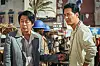 A scene from the film ″Escape from Mogadishu″ with actors Kim Yoon-seok, left, and Zo In-sung. [LOTTE ENTERTAINMENT]