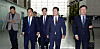 Lawmakers of the Democratic Party depart for Beijing from Incheon International Airport on Thursday morning, amid a diplomatic tiff between the two countries over Chinese Ambassador Xing Haiming's controversial remarks last week. [NEWS1]