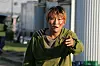 In “The Host,” Song plays Gang-du, a slow-witted vendor who takes care of his father’s shop near the Han River. His life changes when a monster created from environmental pollution kidnaps his daughter Hyun-seo (portrayed by Go Ah-sung). [SHOWBOX]