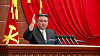 In footage broadcast by Pyongyang's state-controlled Korean Central Television (KCTV) on Tuesday, North Korean leader Kim Jong-un greets members of the ruling Workers' Party at the 6th expanded plenary session of the party's 8th Central Committee in Pyongyang the previous day [YONHAP]