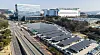 Solar power panels installed at a Samsung Electronics parking lot in Giheung, Gyeonggi. [SAMSUNG ELECTRONICS]