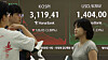 A screen in Hana Bank's trading room in central Seoul shows the Kospi closing at 3,119.41 points on Aug. 1, down 126.03 points, or 3.88 percent, from the previous trading session. [YONHAP]