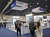 Visitors to the BIO International Convention take a look at Korean pharmaceutical companies' booths in San Diego Monday. Around 20 companies from Korea set up their booths at the pavilion or independently to market their products and seek new business opportunities. [SARAH CHEA]