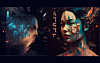 A picture created by Midjourney, an AI-Art Generator after using keywords 'ChatGPT' and 'Data' [MIDJOURNEY]
