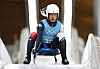 Lim Nam-kyu in action during men's singles training at National Sliding Center in Beijing on Friday. [REUTERS/YONHAP]