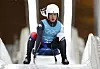 Lim Nam-kyu in action during men's singles training at National Sliding Center in Beijing on Friday. [REUTERS/YONHAP]