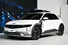 Hyundai Motor's Ioniq 5 which has Level 4 autonomous driving technology on display. [HYUNDAI MOTOR]