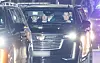 Impeached President Yoon Suk Yeol sits in a car on his way to Seoul Detention Center in Uiwang, Gyeonggi, after appearing for questioning at the Corruption Investigation Office of High-ranking Officials headquarters in Gwacheon on Jan. 15. [JOINT PRESS CORPS]