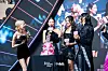 Girl group Blackpink during the “pink carpet” event Friday at Times Square in Yeongdeungpo District, western Seoul. [DANIELA GONZALEZ PEREZ]