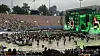 The K-pop concert 'KAMP LA 2022' took place at the Rose Bowl Stadium in Los Angeles on Saturday. The concert lost nearly half of the artists who had been scheduled to perform, due to visa issues. [YONHAP]