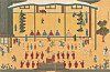 A painting part of National Treasure No. 325, titled the Album of Paintings of the Gathering of Elders, is among 83 national treasures showcased at the National Museum of Korea in central Seoul through Sept. 27. [NATIONAL MUSEUM OF KOREA]