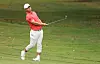 Tom Kim plays a shot on the tenth hole during the first round of the FedEx St. Jude Championship at TPC Southwind in Memphis, Tennessee on Thursday. [GETTY IMAGES]