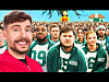 MrBeast produced a real-life adaptation of 'Squid Game' (2021), a hit Netflix original series. The video was uploaded on his YouTube channel in November 2021. [SCREEN CAPTURE]