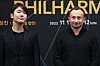 Pianist Cho Seong-jin, left, and maestro Kirill Petrenko, chief conductor of the Berlin Philharmonic, during a press conference at the Seoul Arts Center on Friday [YONHAP]