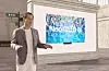 Samsung Electronics Vice Chairman Han Jong-hee delivers a speech during an event for new televisions on Wednesday. [SAMSUNG ELECTRONICS]