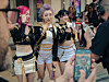 Cosplay content creators Stella Chuu, Morgan LeFoy and Julia Maggio, dressed as K-Pop Demon Hunters’ Rumi, Mira and Zoey, during an event to promote the film at the Paris Theater in New York, Aug. 23, 2025. Buoyed by the runaway success of “KPop Demon Hunters,” “Happy Gilmore 2” and the second season of “Wednesday,” Netflix’s third-quarter revenue grew 17 percent, with net income increasing by 8 percent, the company said on Tuesday, Oct. 21, 2025. (Ye Fan/The New York Times)